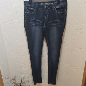 Blue Asphalt Women's Deep Indigo Skinny Jeans 13R